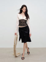 Acetate Lace Fishtail Skirt