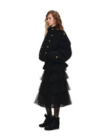Napoleon Double Breasted Tweed Coat