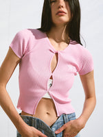 Hollow Slim Fit Thin Cardigan