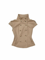 Double Breasted Cropped Jacket