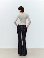 Navy & Blue Vintage Flare Jeans