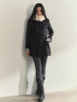 Double-Breasted Belted Coat