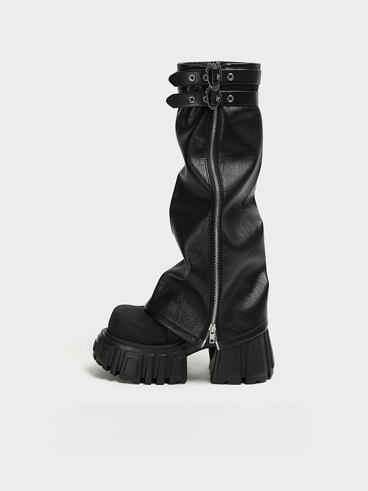 Platform Leg Warmers Boots