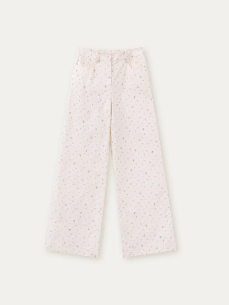 Floral Straight Leg Pants