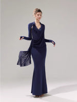 Draped Knit Mesh Set