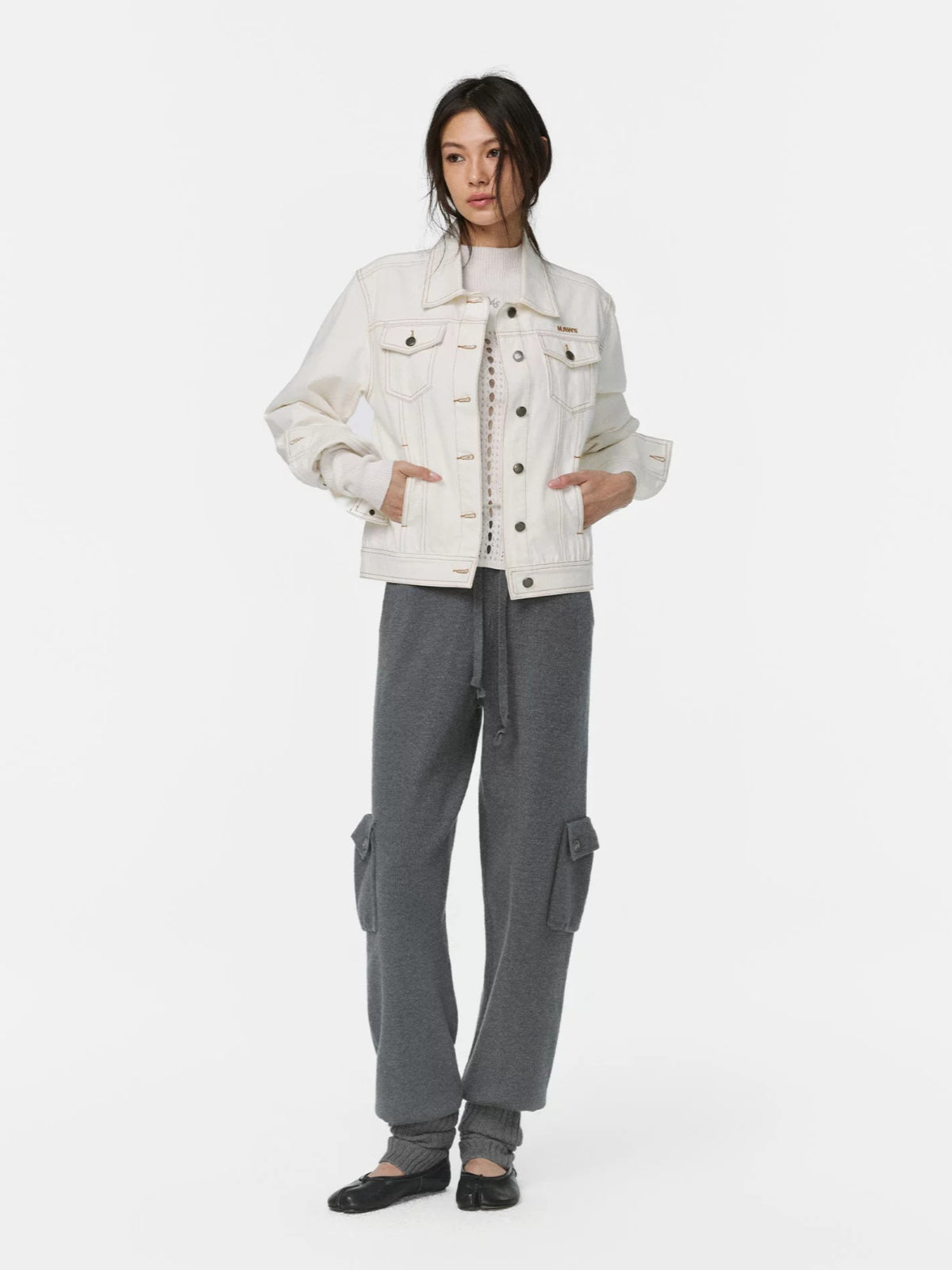 Snow Pocket Wool Jogger Pants