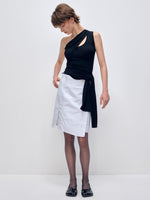 Irregular Slanted Single Shoulder Vest