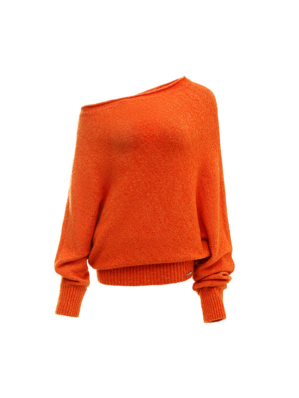 Off-Shoulder Oversized Sweater