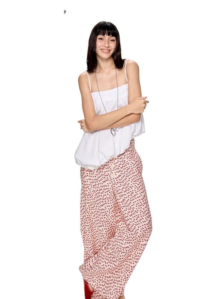 White Backless Irregular Hem Design Camisole