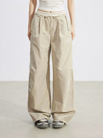 Layered Contrast Cargo Pants