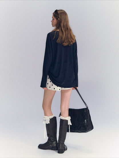 Letter Print Long Sleeve Top