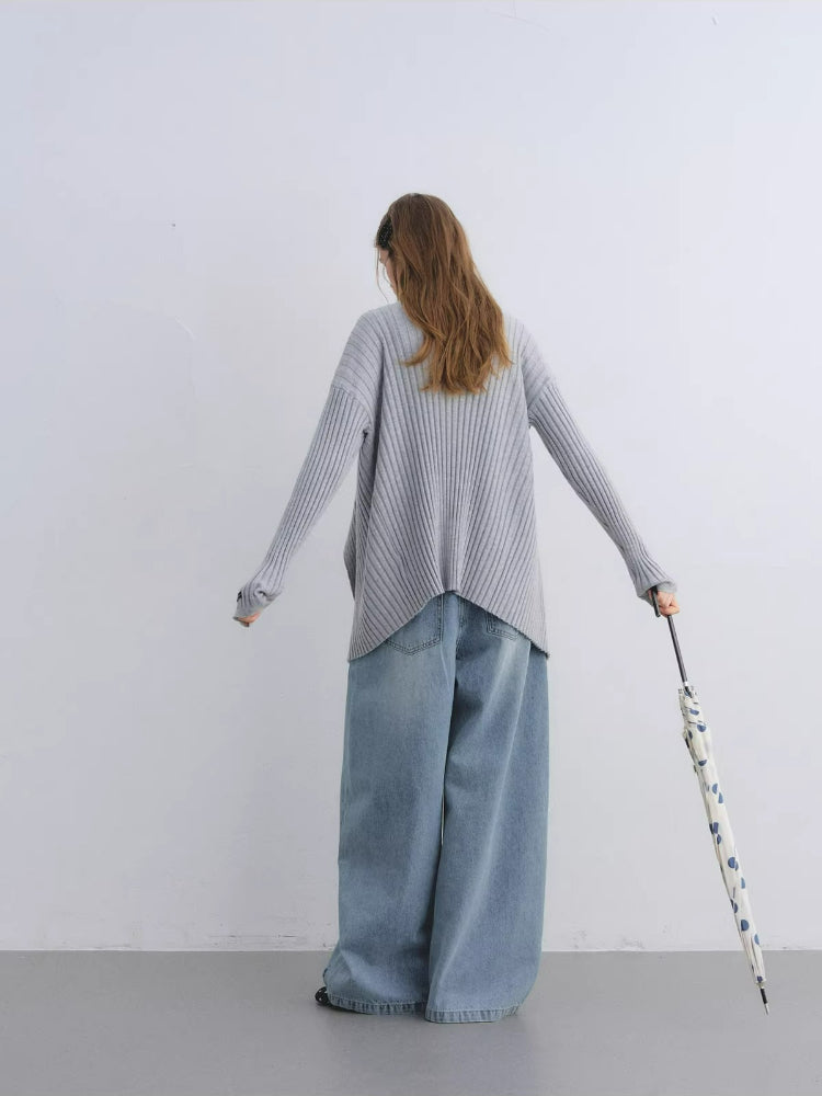 Irregular Knit Two-Piece Set