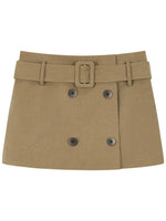 Vintage Belted A-Line Skirt