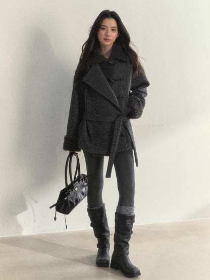 Cable-Texture Cotton Tights