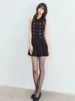 Halter Pleated Dress
