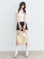 Vintage Denim Mini Skirt