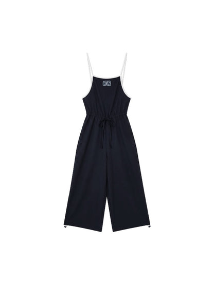 Drawstring Wide-Leg Jumpsuit