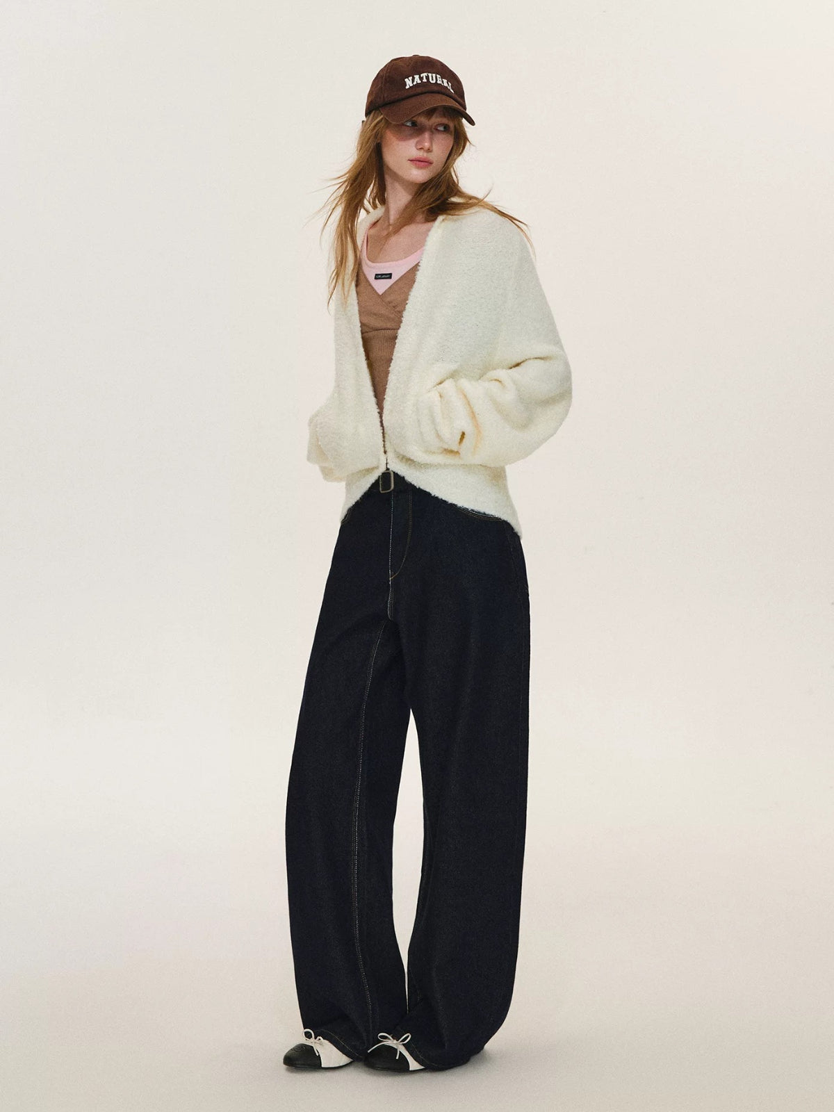 Soft Boucle Batwing Cocoon Cardigan