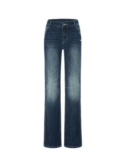 White Straight Denim Jeans