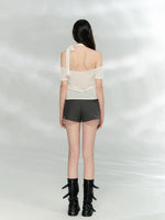 Cutout Halter Knit Top