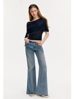 Washed Wide Leg Jeans