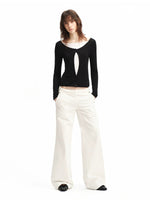 White Straight Leg Jeans