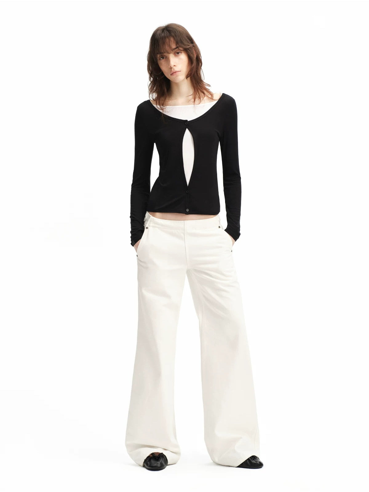White Straight Leg Jeans