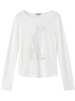 Leopard Graphic Long Sleeve Tee