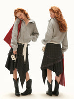 Structured Zip Knit Cropped Jacket
