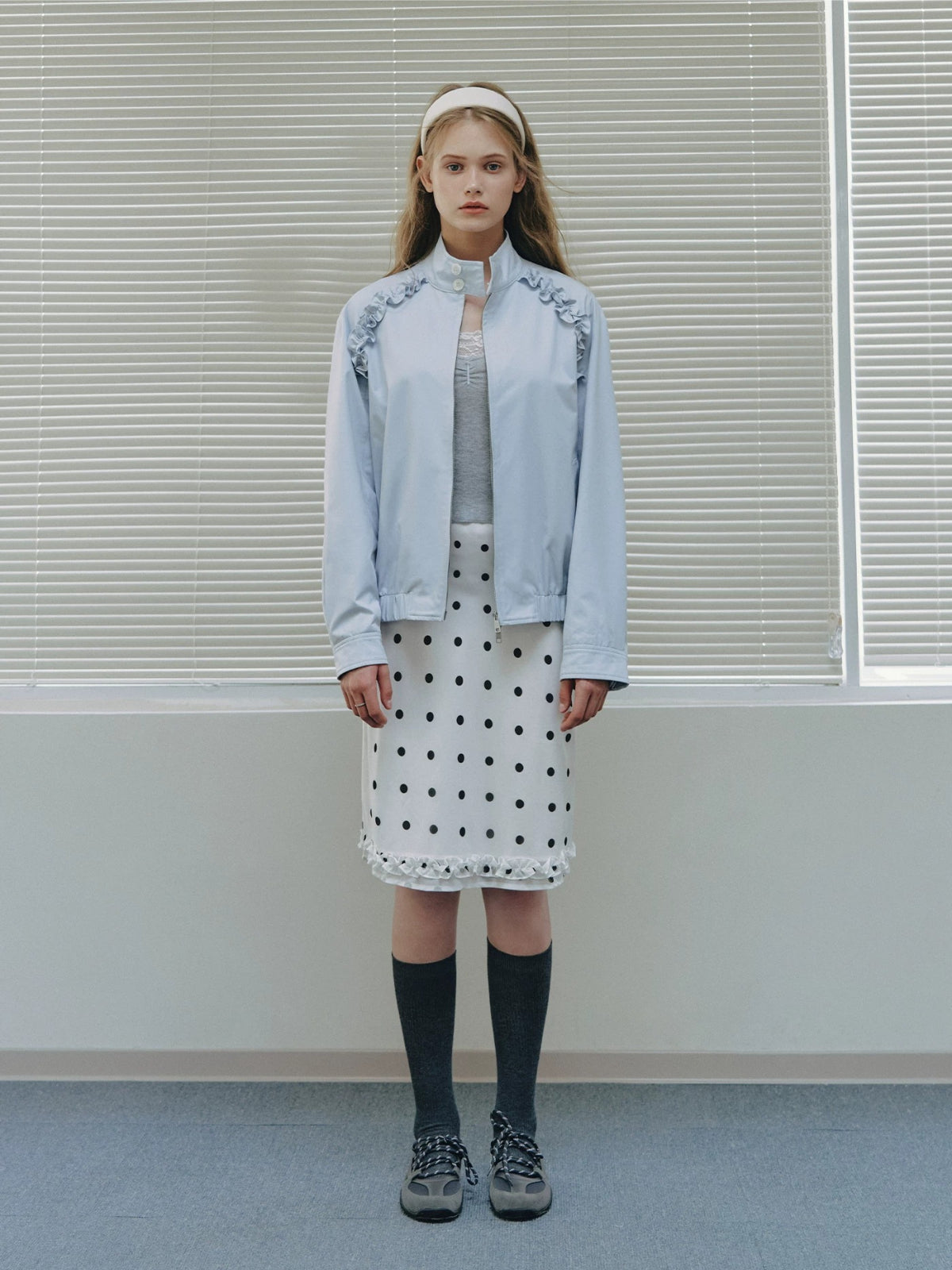 Ruffle Collar Jacket