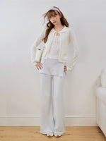 Flower Lace Knit Cardigan Sweater