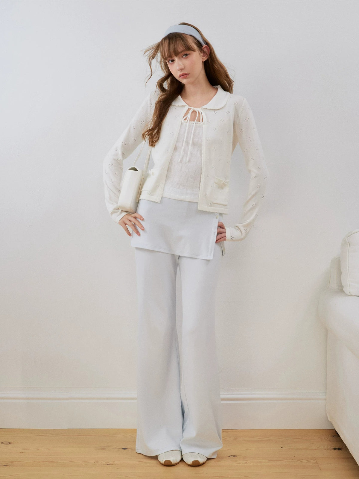 Flower Lace Knit Cardigan Sweater