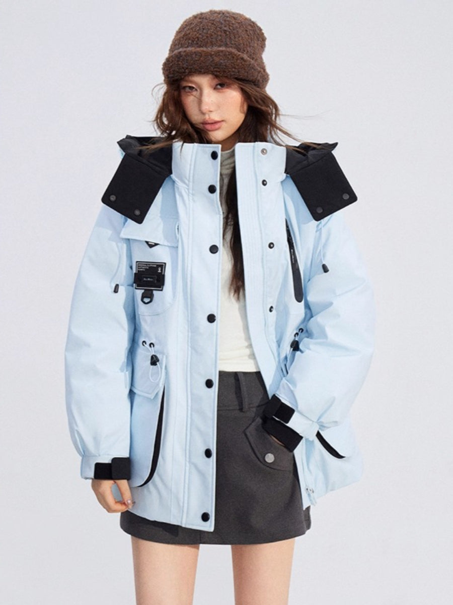 Windproof Hooded Down Jacket