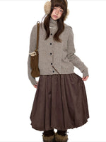 Polar Fleece Knit Cardigan