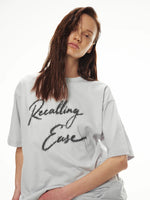 Shimmer Embroidery Oversize Tee