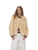 Double-Breasted Faux Fur Jack