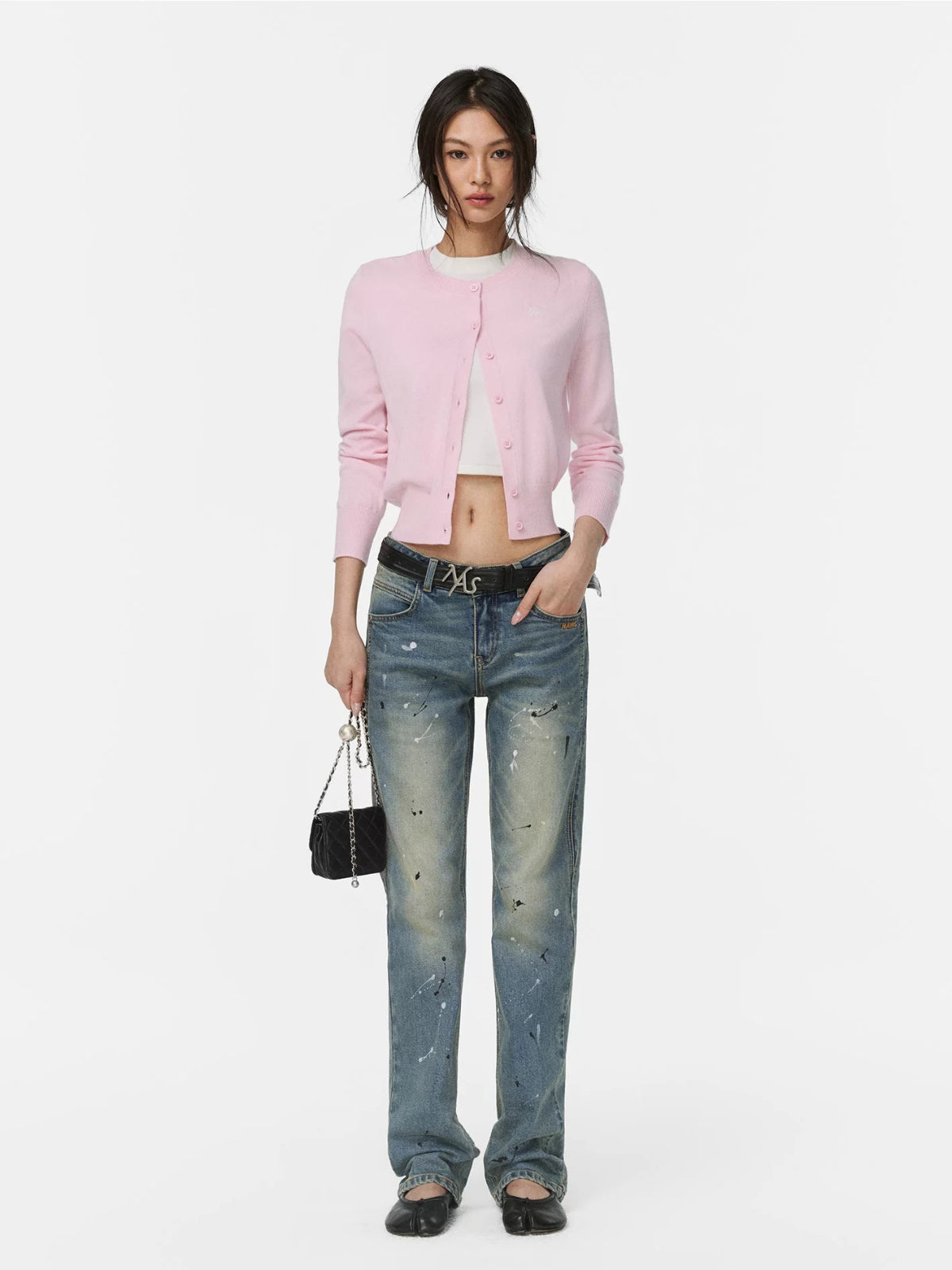 Retro Washed Slim Denim Jeans