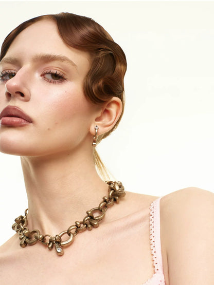 Vintage Bow Choker Necklace