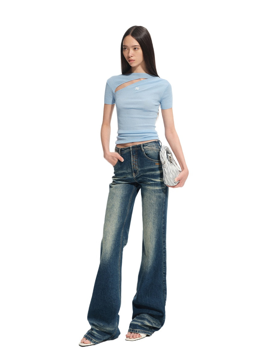 Crescent Knit Blouse