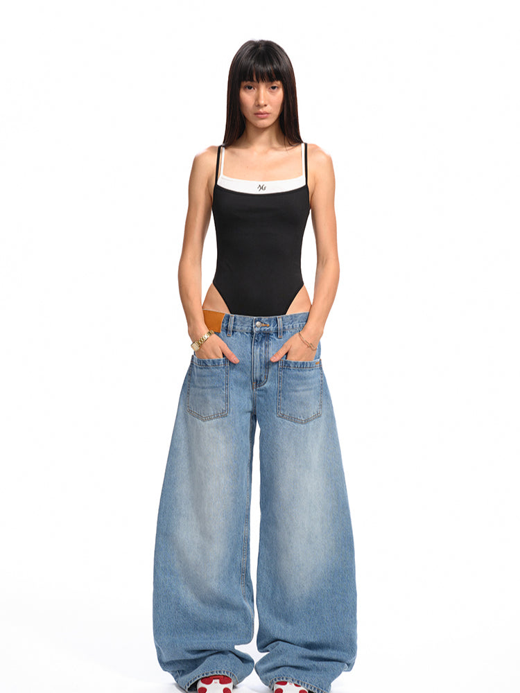 Washed Reversed - Pocket Jeans