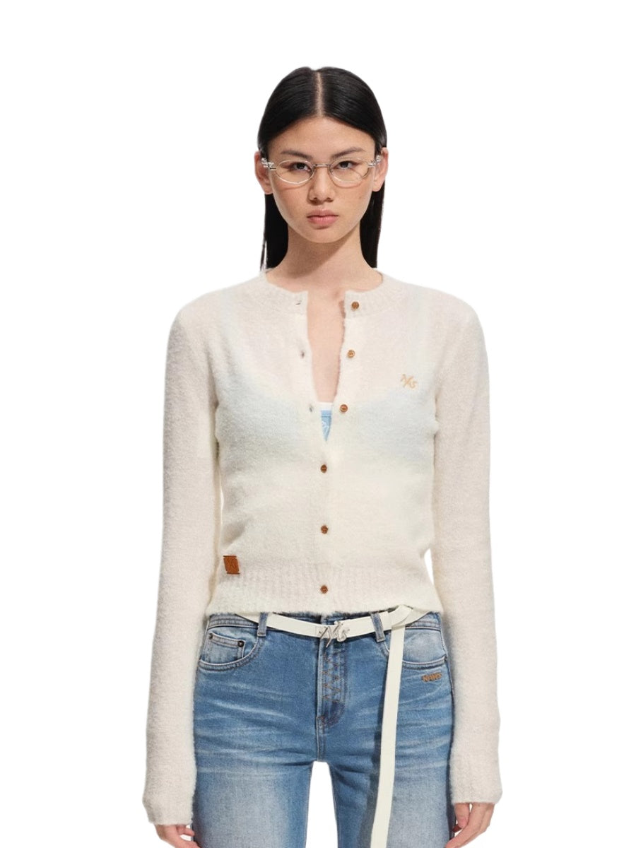 Polar Wool Loop Knit Cardigan