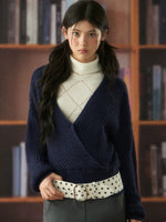 Layered V-Neck Knit Set