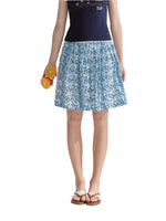 Floral Pleated Mini Skirt