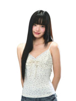 Floral Lace Tie Cami Set