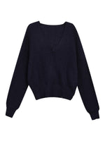 Layered V-Neck Knit Set
