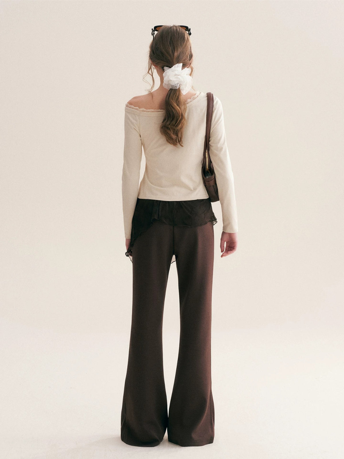 Lace Curtain Flare Pants