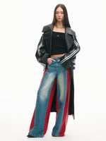 Casual Off-Shoulder Slim-Fit Wool Long-Sleeve Top
