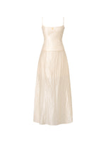 Fake Two-Piece Hollow Backless Slim Fit Cami Dress