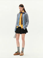 Nis Patchwork Knit Cardigan
