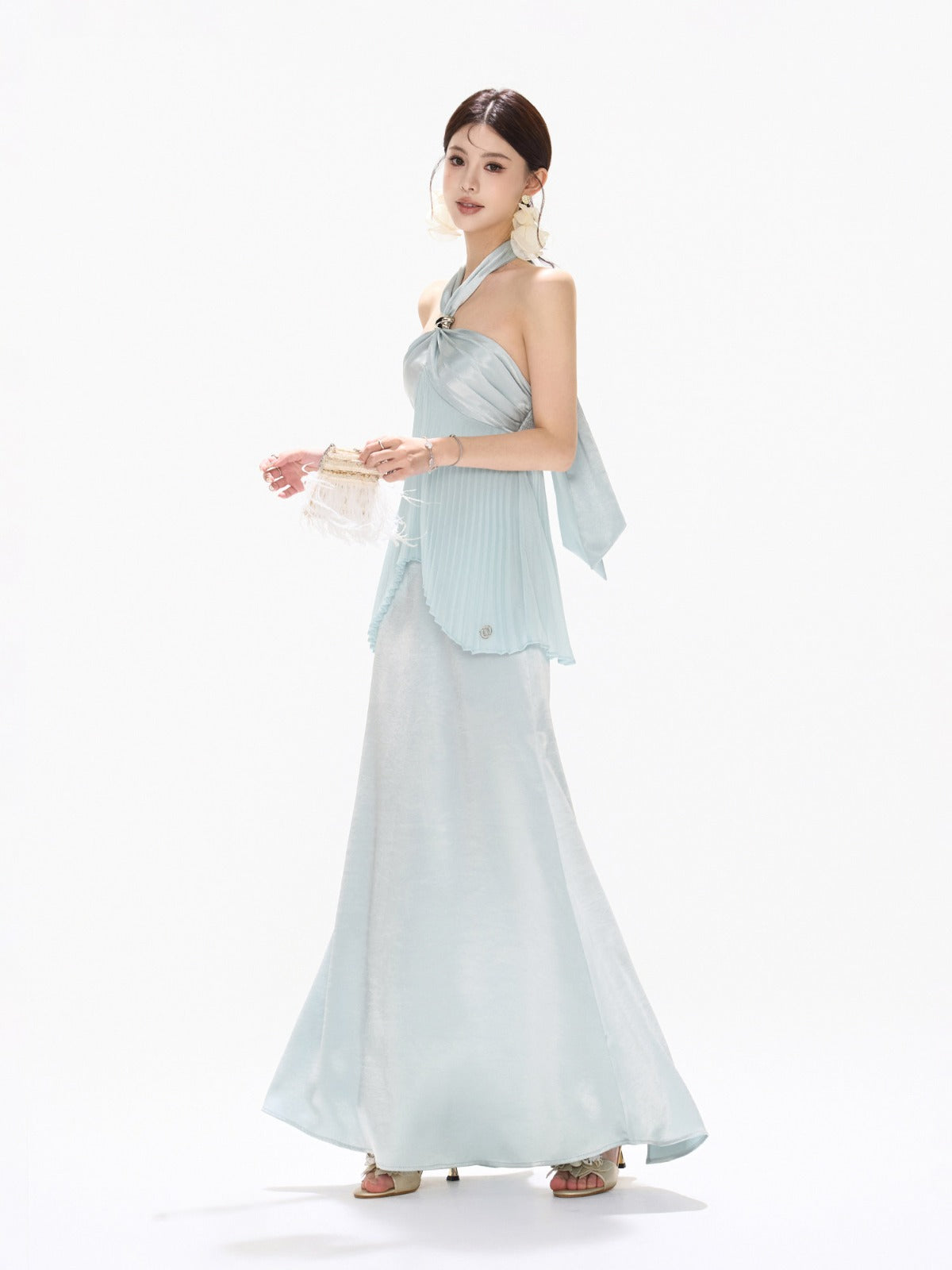 Lily Mist Satin Dress